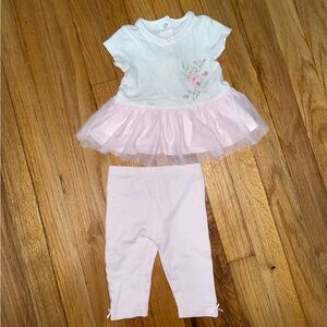 Little Me pink tutu baby girl outfit